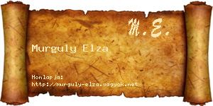Murguly Elza névjegykártya